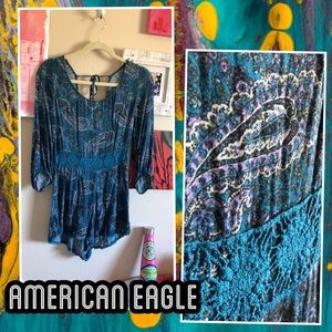 American Eagle Boho Paisley Summer Romper 🌸 AE